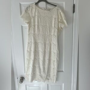 Elegant Lace White Dress